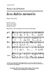 Jesu Dulcis Memoria SATB choral sheet music cover Thumbnail